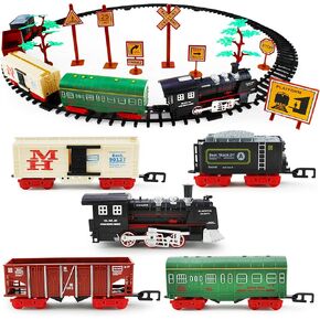 Boley Classic American Kids Train Set - 40 Pc Electric Train Toy and Track Set for Ages 3+
