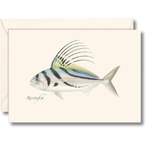 Earth Sky + Water - Roosterfish Notecard Set - 8 Blank Cards with Envelopes