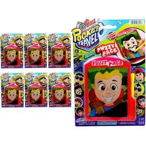 JA-RU Pocket Travel Magic Fuzzy Face Magnetic Toy (6 Toys) Funny Beard & Hair Drawing Games for Kids, Boys & Girls. Classic Vintage Toys Silly Stocking Stuffers. Mini Handheld Travel Game. 3257-6s