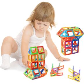 30 Pcs Magnetic Tile Blocks Gift Set for Kids Boys and Girls Preschool Toys Magnet Building Sets Magnetic Building Blocks Stem Toys