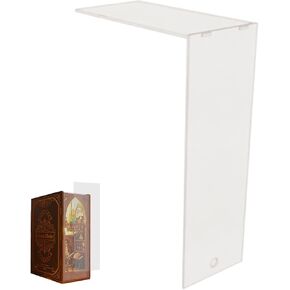 Spilay Booknook Dust Proof Cover Protection Accessory DIY Home Miniature Furniture Plexiglass Cover Kit Perfect for JT-SL06 Library of Books