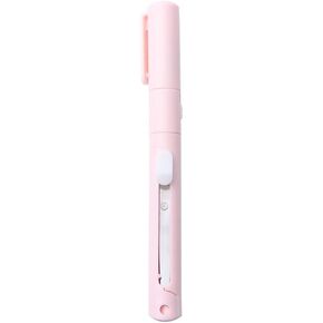 Multi-Function Double Head Folding Scissor Pen,Mini Portable Safe Ceramic Cutter 2-in-1 Folding Scissor Craft Tools Cutting Supplies for Paper Work,Cutting and Measuring Devices (Pink)