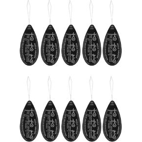 TOPINCN Needle Threaders Tool 20 Thread Recognizer Thread Guide 20 for Pieces Black 20 Pcs Plastic for Polymer Threader