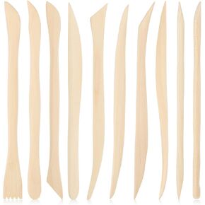 ZEYIYER 10 PCS Clay Tools, Clay Sculpting Tools, Pottery Trimming Tools, Ceramic Tools, Pottery Carving Tools, Double Ended Clay Modeling Kit for Ceramics Soap Carving Detailing Sculpting