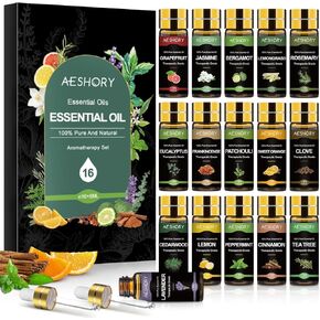 Essential Oil Set 80 Pcs-100% Natural Essential Oils Kit-Perfect for Diffuser, Humidifier, Aromatherapy, Massage,Soap, Candle Bath Bombs Making, 80 * 5ML(0.17oz)