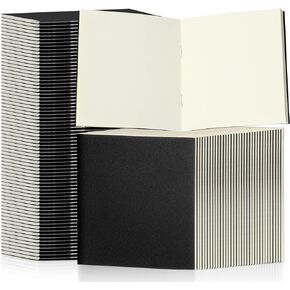 Thenshop 150 Pack Mini Notebooks Bulk Small Notepad Unlined Journals Pocket Blank Sketchbooks Kids Students Gifts Back to School Supplies 4 x 4 Inch 24 Sheets(Kraft)