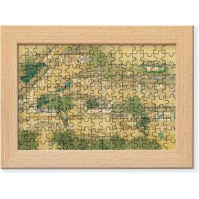 Bristlegrass Puzzle Frame 6×4" (15.2×10.2cm) – Claude Monet - Water Lilies H (1916-1919) Durable Frame for Photos, Posters & Puzzles with Plexiglass and Hanging Hardware – Easy Wall Mount（6 * 150PC）