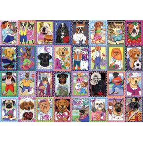 Wonder Forge Dandy Dogs 1000 Piece Jigsaw Puzzle for Adults | Unique, Perfectly-Fitting Pieces | Fun, Vibrant Imagery | Amazon Exclusive