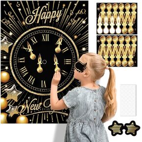 New Year's Eve Games 2025 Happy New Years Eve Countdown Clock Games New Years Eve New Year Activities Party Supplies for Kids Girls Boys