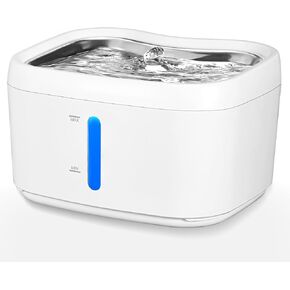 Battery Operated Cat Fountain, 3L/ 101oz Automatic Cordless Cat Water Fountain, Ultra Silent Dog Water Fountain with Replacement Filters for Cats, Dogs, Multiple Pets