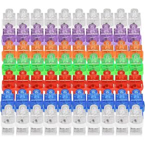 CALIFORNIA CADE ELECTRONIC Finger Lights, 100Pcs In 7 Colors for Kids Adults Glow in the Dark Party Favors Supplies Bulk, Mini Led Finger Lights for Parties Easter Halloween Christmas Friday Reading