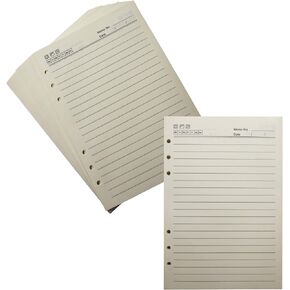Fanery sue College Ruled Lined Journal/Notebook Refill – 5.5x8.1 (A5) Ruled Journal Refill Paper - Travelers Notebook Refills – 200 Pages 100gsm Thick Paper