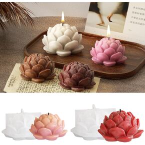 2 Pack Flower Resin Mold Tulip Resin Mold Peony Resin Mold Rose Resin Casting Mold Resin Making Molds Silicone Mold for Candle Home Decorate Mold 3D Animal Mold Candle Making Mold