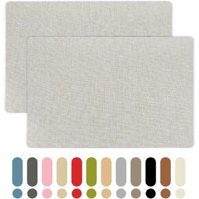 Sofa Fabric Repair Patches, 8×10 Inch Linen Repair Patches for Furniture, 2 Pcs Canvas Repair Patch Couch Fabric for Car Seats, Handbags, Jackets, Tents, Curtain, Upholstery (Light Gray)