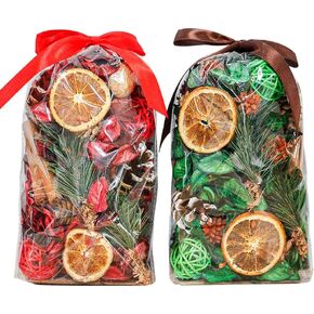 Qingbei Rina Fall Potpourri Bags,Cinnamon Scented Potpourri Bowl Fillers, Vase Filler,Orange Decorative Potpourri Dried Flowers, Home Fragrance, Autumn Farmhouse Bathroom Decor,20 oz