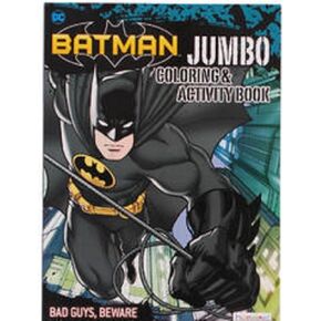UPD Batman Jumbo 96P Activity & Coloring Book - Bad Guys Beware, Multicolor