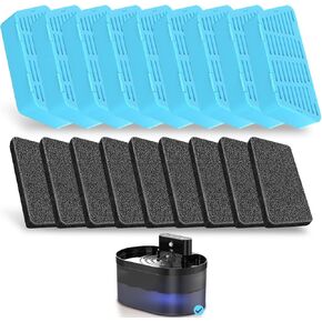 Replacement Cat Water Fountain Filters, 2.2L/74oz Automatic Pet Water Fountain Replacement Filters and Sponges(3 Pack) in Kuwait