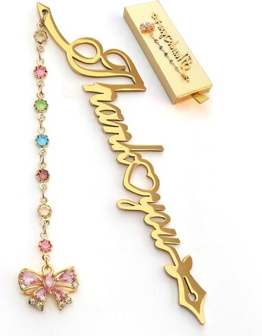 Metal Bookmark Cute Book Accessories Gifts for Women Teacher Readers Book Lovers for Christmas Mother's Day (Merry Christmas Gold) in Saudi Arabia