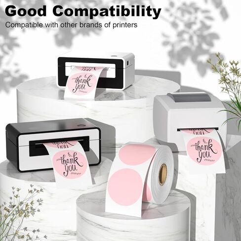 2" Circle Direct Thermal Labels, Thermal Printer Labels for Name Tag, DIY, QR Code, Self-Adhesive Address Shipping Stickers, Green Circle Sticker Labels Compatible with Zebra, Rollo, MUNBYN,750Lables in Saudi Arabia