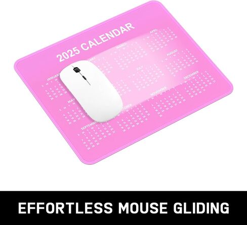 2025 Calendar Mouse Pad, Square New Year 2025 Mousepad, Anti-Slip Rubber Backing, Stitched Edges, Smooth Surface, for Gaming, Office, Laptop, Computer, 8 x 10 Inch, New Year Office Supplies Gift in Saudi Arabia