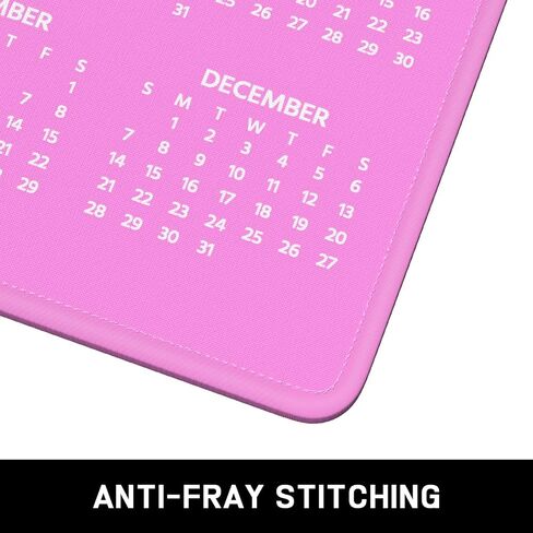 2025 Calendar Mouse Pad, Square New Year 2025 Mousepad, Anti-Slip Rubber Backing, Stitched Edges, Smooth Surface, for Gaming, Office, Laptop, Computer, 8 x 10 Inch, New Year Office Supplies Gift in Saudi Arabia