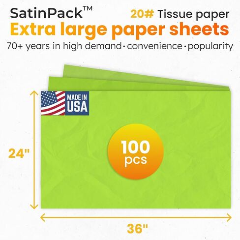 IDL Packaging 18" x 1800' SatinPack™ Tissue Paper Roll, 20 Basis Weight, Parade Blue Color - Acid-Free Decorative Tissue Paper for Packaging Clothing, Gift Wrapping, Art Projects, Crafts in Saudi Arabia