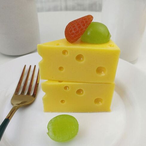 Vaguelly Simulation Cheese Model Miniatures Cake Decorations Home Decor Decorate Cheeseits Cheese Decors Fake Food Photography Prop Simulated Cheese Food Models Artificial Child Toy Resin in Saudi Arabia