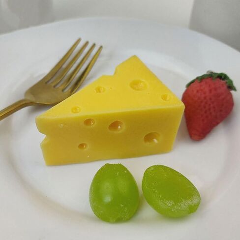 Vaguelly Simulation Cheese Model Miniatures Cake Decorations Home Decor Decorate Cheeseits Cheese Decors Fake Food Photography Prop Simulated Cheese Food Models Artificial Child Toy Resin in Saudi Arabia