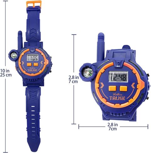 Rechargeable Walkie Talkie for Kids Two-Way Radio Walky Talky with Flashlight Children Outdoor Game Interphone Toy Game and Gifts for Boy and Girl Age 4 to 12 (Blue) in Saudi Arabia