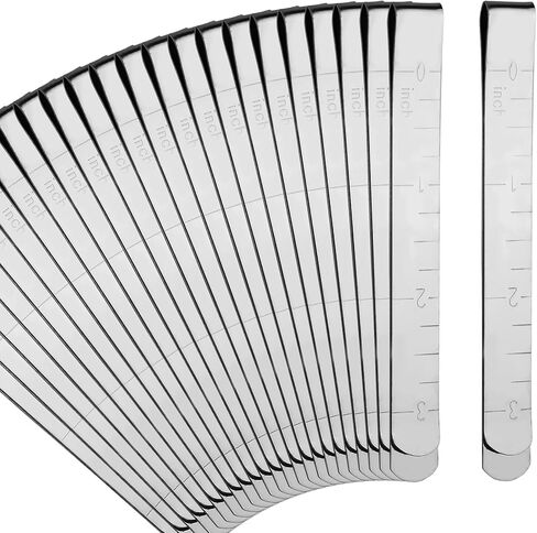 Framendino, 40 Pack Sewing Clips Stainless Steel Hemming Clips Metal Hemming Tool with Measurements for Fabric Quilting Pinning and Marking Accessories in Saudi Arabia