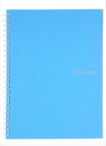 Fabriano EcoQua Notebook, Small, Spiral-Bound, Grid, 70 Sheets, Black in Saudi Arabia