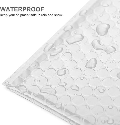 50pcs #000 4x8" Bubble Mailers Padded Envelopes for Valentines Present Birthday Gift Cosmetics Jewelry Packing with Waterproof Self Seal Strip (red hearts, #000 4x8 inch)- TONESPAC in Kuwait
