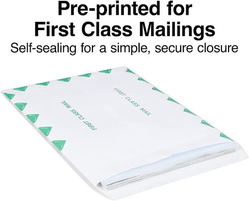 Staples 195032 Wove Self-Sealing First-Class Catalog Envelopes 10-Inch X 13-Inch White 100/Bx in Saudi Arabia