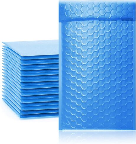 50pcs #000 4x8" Bubble Mailers Padded Envelopes for Valentines Present Birthday Gift Cosmetics Jewelry Packing with Waterproof Self Seal Strip (red hearts, #000 4x8 inch)- TONESPAC in Kuwait