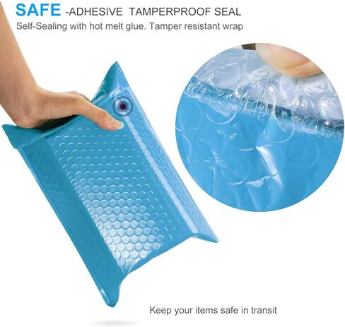 50pcs #000 4x8" Bubble Mailers Padded Envelopes for Valentines Present Birthday Gift Cosmetics Jewelry Packing with Waterproof Self Seal Strip (red hearts, #000 4x8 inch)- TONESPAC in Kuwait