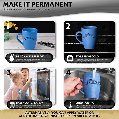 Stylo 4 Count Acrylic Metallic Pens - Rose Gold Paint Pens - Fine Tip Permanent Acrylic Metallic Paint Markers for Rock Painting, Glass, Wood, Ideal for Arts and Crafts (Pack of 4, Rose Gold) in Kuwait