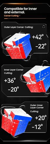 Bukefuno GAN 562 M 5x5 UV Cube Puzzle Magnetic Stickerless Gan 562M UV 5x5x5 Speed Puzzle GAN562 M UV Standard Speed Cube UV Version in Saudi Arabia