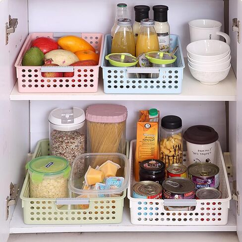 Soddeph A4 Paper Trays for Classroom with Grip Handles,Book Baskets for Library, Drawers, Office, Home,Desk,Turn in Trays Classroom Plastic Storage Baskets in Kuwait