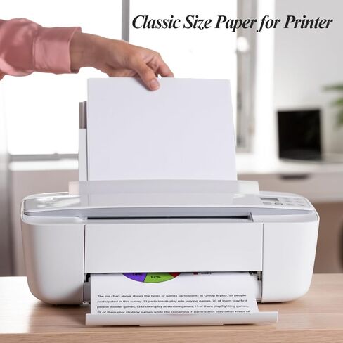 (3 عبوات) ورق طباعة فارغ مقاس 7 بوصة × 9.25 بوصة، 300 ورقة/600 صفحة حجم كلاسيكي ورق فضفاض فارغ، طباعة قالب DIY في المخططات السعيدة in Kuwait