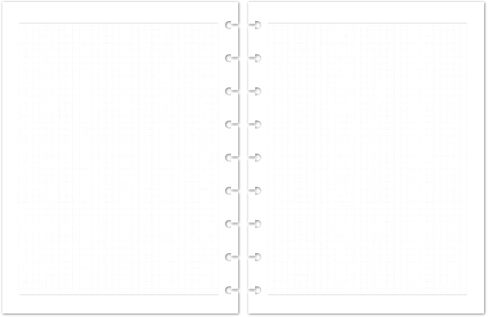 Discagenda Planner Insert Refills Discbound 120gsm 80lb (Weekly Horizontal, HP Classic (7 x 9.25in)) in Kuwait