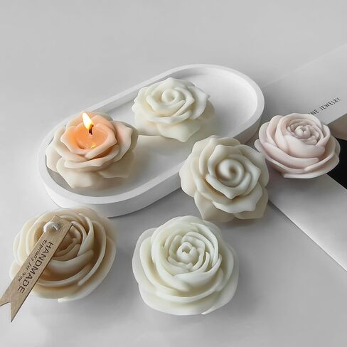 2 Pack Flower Resin Mold Tulip Resin Mold Peony Resin Mold Rose Resin Casting Mold Resin Making Molds Silicone Mold for Candle Home Decorate Mold 3D Animal Mold Candle Making Mold in Saudi Arabia