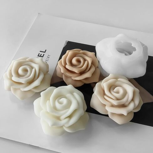 2 Pack Flower Resin Mold Tulip Resin Mold Peony Resin Mold Rose Resin Casting Mold Resin Making Molds Silicone Mold for Candle Home Decorate Mold 3D Animal Mold Candle Making Mold in Saudi Arabia