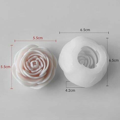 2 Pack Flower Resin Mold Tulip Resin Mold Peony Resin Mold Rose Resin Casting Mold Resin Making Molds Silicone Mold for Candle Home Decorate Mold 3D Animal Mold Candle Making Mold in Saudi Arabia