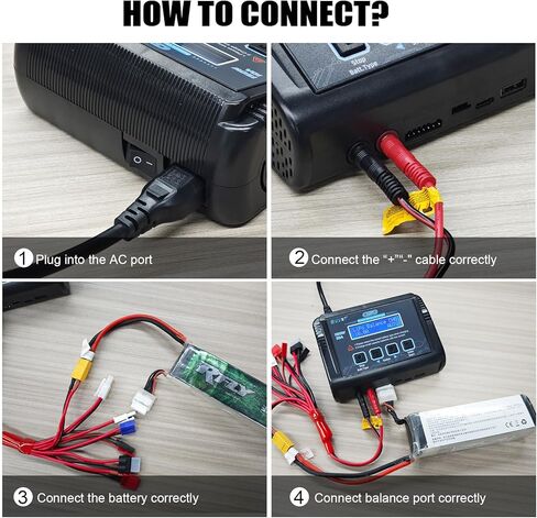 شاحن بطارية ليبو RC سيارة، شاحن بطارية RC سريع التوازن 150 وات 10 أمبير مفرغ شاحن بطارية ل1-6S LiPo LiHV Life Li-ion 1-15S NiCD NiMH 2-20V Pb البطاريات الذكية in Kuwait