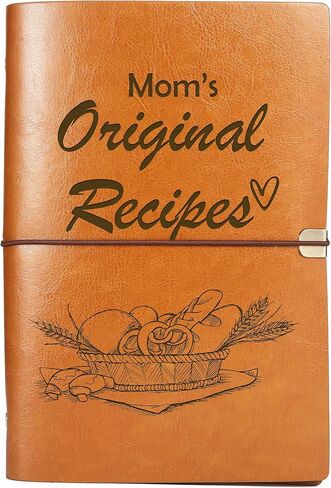 ZVMIS Mom Gift-Birthday Retirement Christmas Mothers Day Gift-Kitchen Accessorie-Mom's Original Recipes-Refillable Binder Recipe Notebook-Removable Blank Recipe Notebook-Write Your Own Cookbook in Saudi Arabia