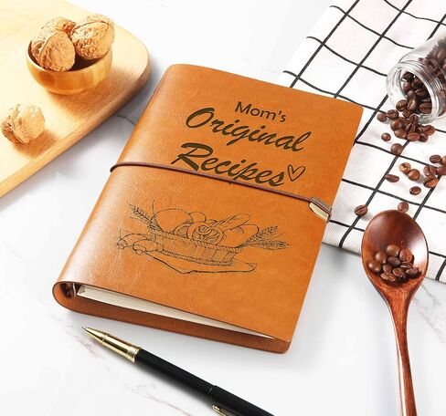 ZVMIS Mom Gift-Birthday Retirement Christmas Mothers Day Gift-Kitchen Accessorie-Mom's Original Recipes-Refillable Binder Recipe Notebook-Removable Blank Recipe Notebook-Write Your Own Cookbook in Saudi Arabia