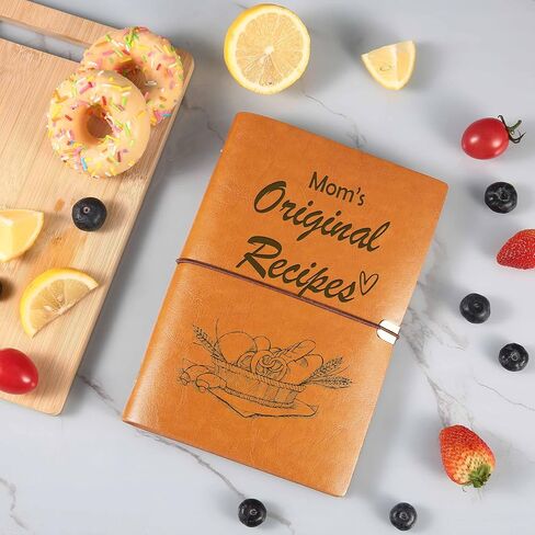 ZVMIS Mom Gift-Birthday Retirement Christmas Mothers Day Gift-Kitchen Accessorie-Mom's Original Recipes-Refillable Binder Recipe Notebook-Removable Blank Recipe Notebook-Write Your Own Cookbook in Saudi Arabia