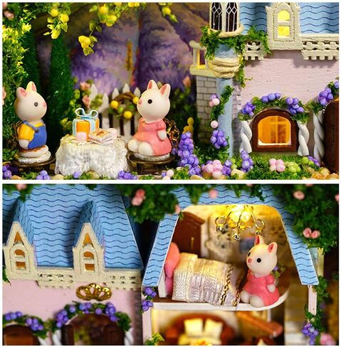 WYD Sweet Dreams/Starlight Tour/Walking Paris 3 Miniature Dollhouse Kits Miniature Scenes Small Iron Box Creative Scene Box Theater（3pcs） in Saudi Arabia