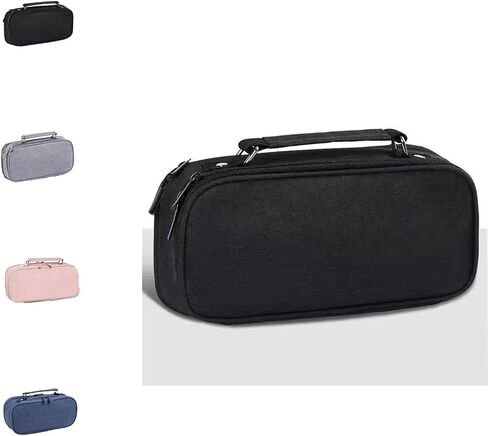 Black Pencil Case Large capacity Pencil Pouch 3 Compartment Large Storage Pouch Double Zipper Storage Bag Portable Multifunctional bag Desk Organizer School Pencil Case New Semester Begins in Saudi Arabia
