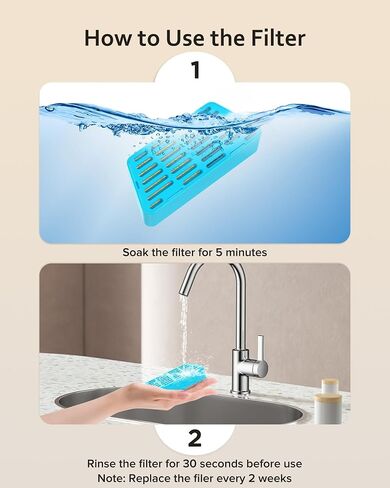 Replacement Cat Water Fountain Filters, 2.2L/74oz Automatic Pet Water Fountain Replacement Filters and Sponges(3 Pack) in Kuwait